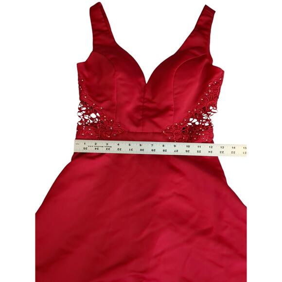 CITY Vibe Womens Red Sleeveless Hi-Lo Party Dress 1 - Picture 6 of 13